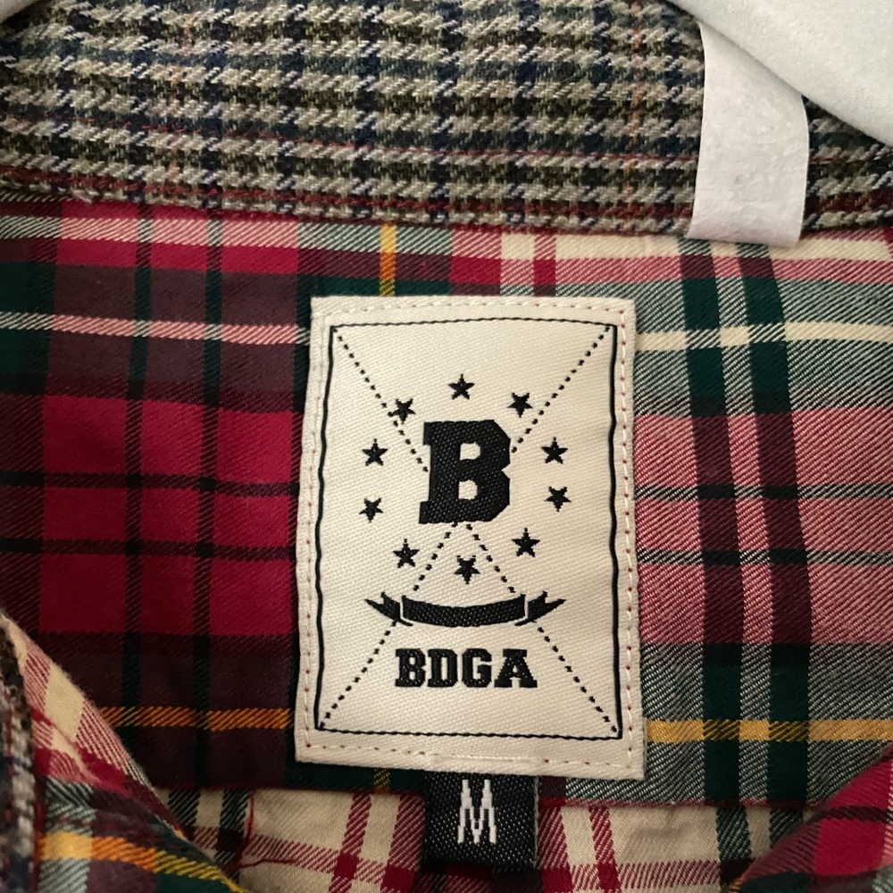 Bodega Elbow Patch Plaid Button-Up - image 3